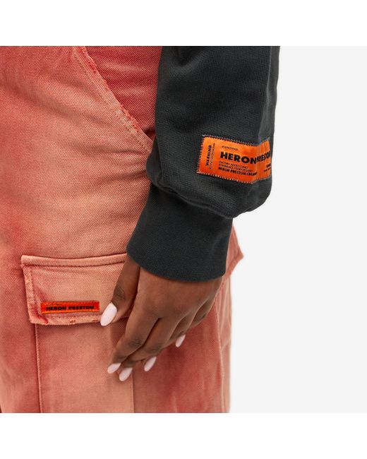 Heron Preston Black Heron Bird Painted Hoodie