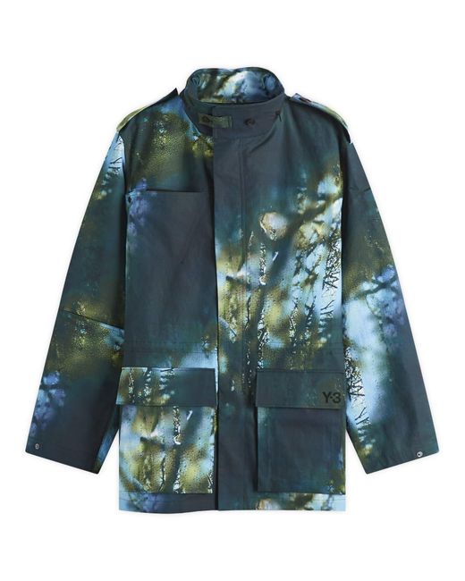 Y-3 Green Earth Print Field Jacket for men
