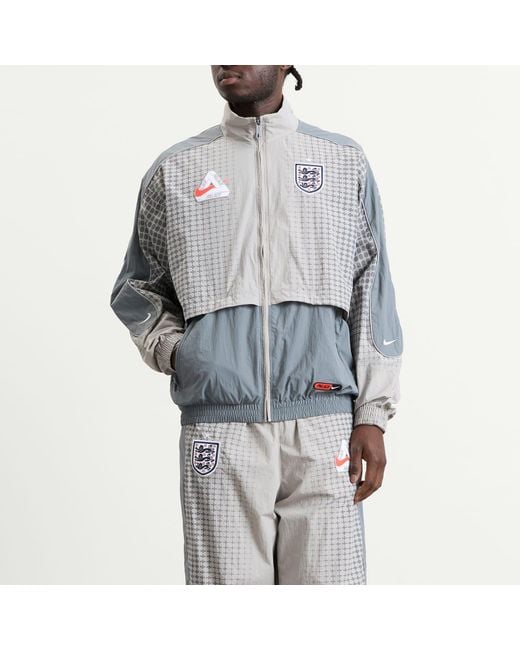 Nike Gray X Palace England Track Jacket for men