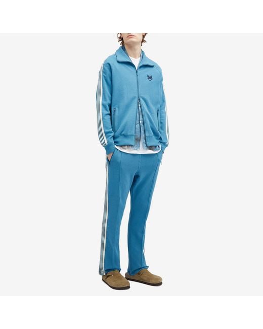 Needles Blue End. X ' Wash' Jersey Narrow Track Pant for men