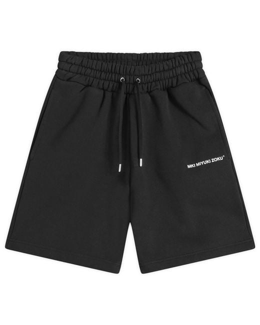 MKI Miyuki-Zoku Black Uniform Sweat Shorts for men