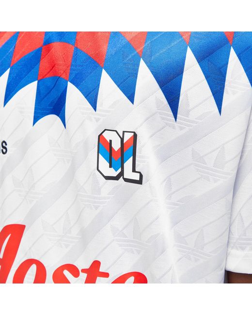 Adidas Blue Olympique Lyonnais Og 95-96 Jersey for men