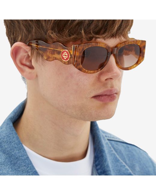 Casablancabrand Brown Wave Sunglasses for men