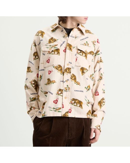 Human Made Natural Flannel Shirt for men