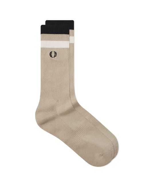 Fred Perry Gray Bold Tipped Socks for men