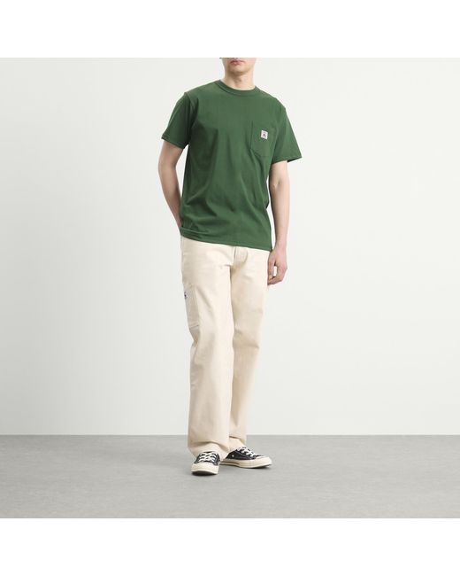 Randy's Garments Green Inc. Logo Pocket T-Shirt for men