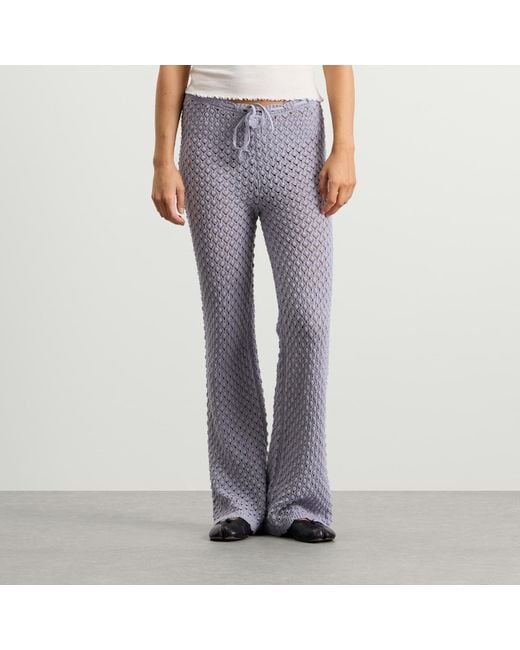My Mum Made It Purple Daisy Chain Knit Pant