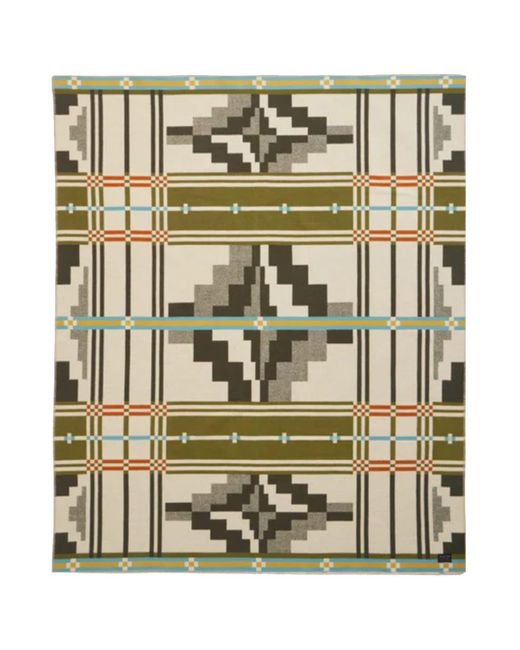 Pendleton Green Jacquard Napped Throw