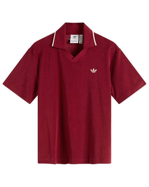 Adidas Red X Wales Bonner Polo Shirt