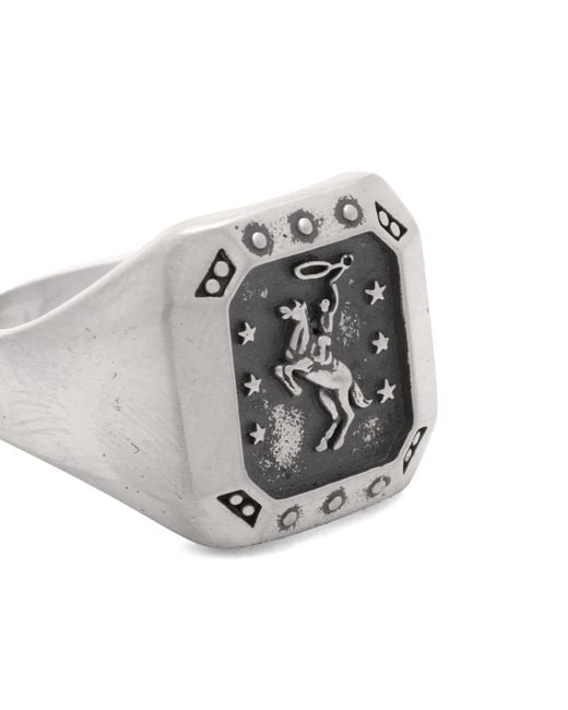 Serge Denimes Gray Rodeo Ring for men