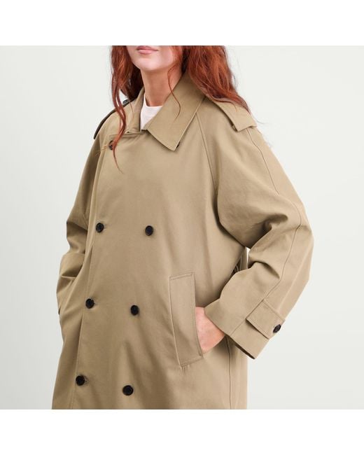 DUNST Natural Oversized Trench Coat