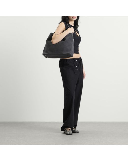 Justine Clenquet Gray Marla Hobo Suede Bag