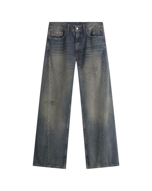 Maison Margiela Gray Mm6 Wide Leg Jeans
