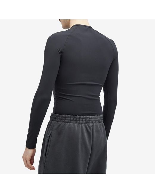 Balenciaga バレンシアガ / Slim Fit Long Sleeve Tee Balenciaga Slim Fit Long Sleeve in Blue for Men | Lyst Canada