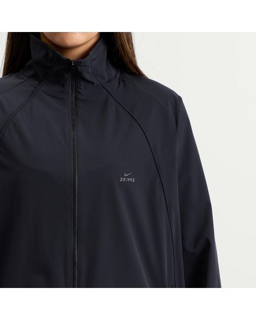 Nike X Skims Stretch Nylon Oversized Jacket in Blue | Lyst UK
