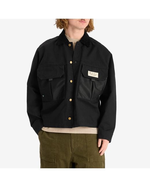 Brain Dead Cropped Chore Jacket in Black for Men | Lyst UK
