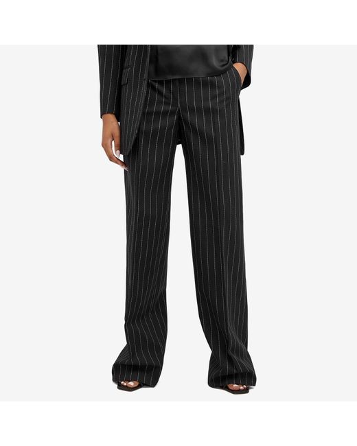 Dolce & Gabbana Black Striped Tailored Trousers