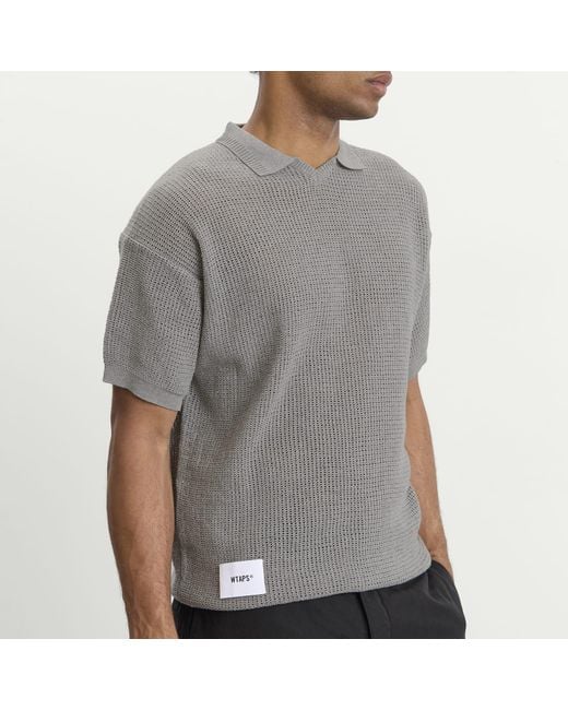 (w)taps Gray Dup Sweater for men