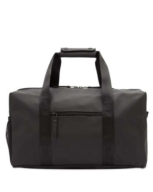Rains Black Trail Gym Bag for men