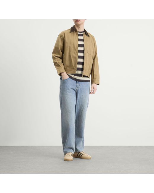 Fred Perry Gray Fine Stripe T-Shirt for men