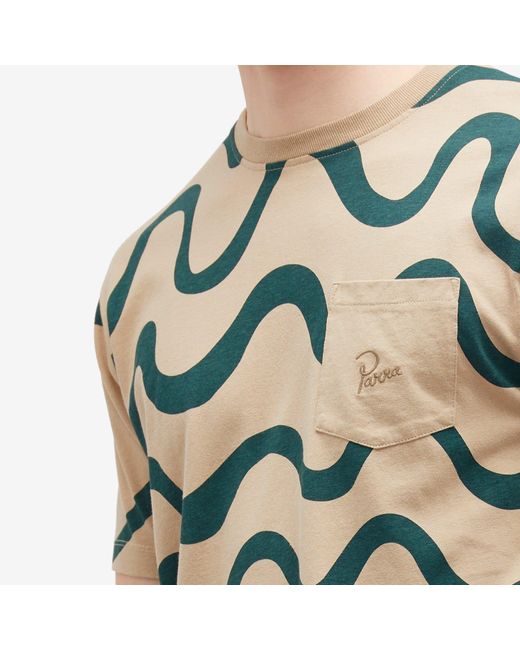 by Parra Green Sound Waved T-Shirt for men
