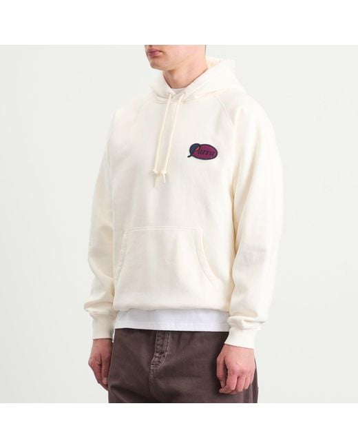 by Parra White Circled Script Logo Hoodie for men