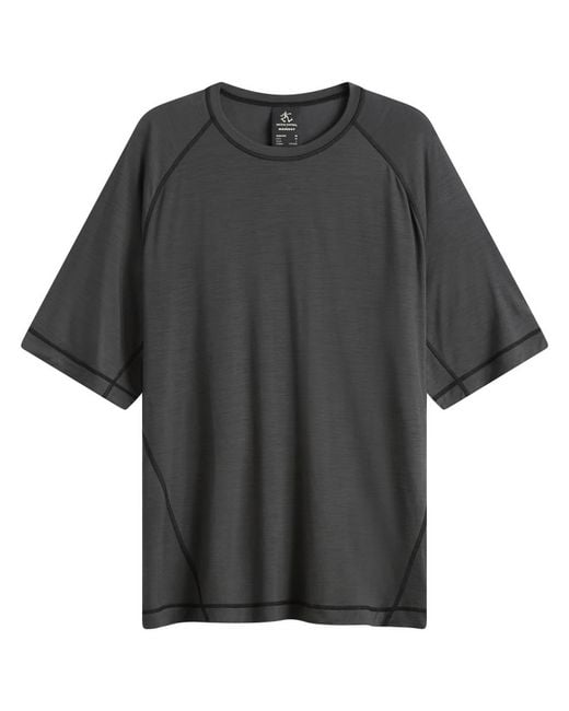Hiking Patrol Black X Mammut Tree Wool Fl T-Shirt for men