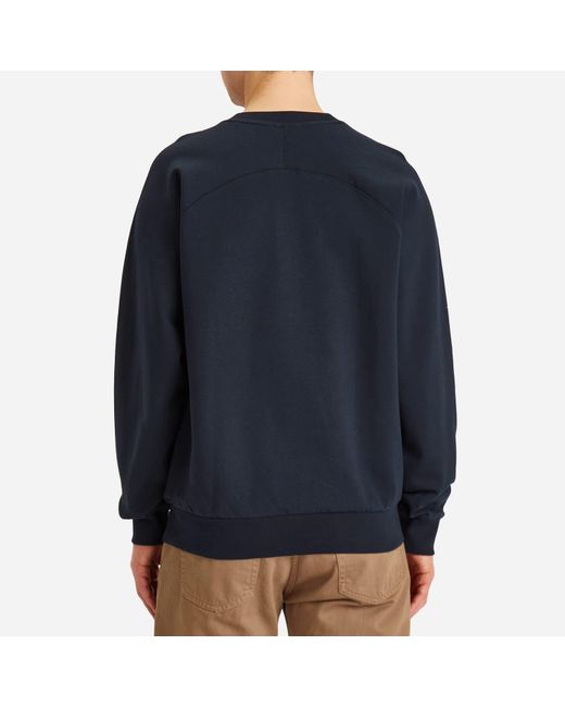 A.P.C. Blue X Asics Lake Crew Sweatshirt for men