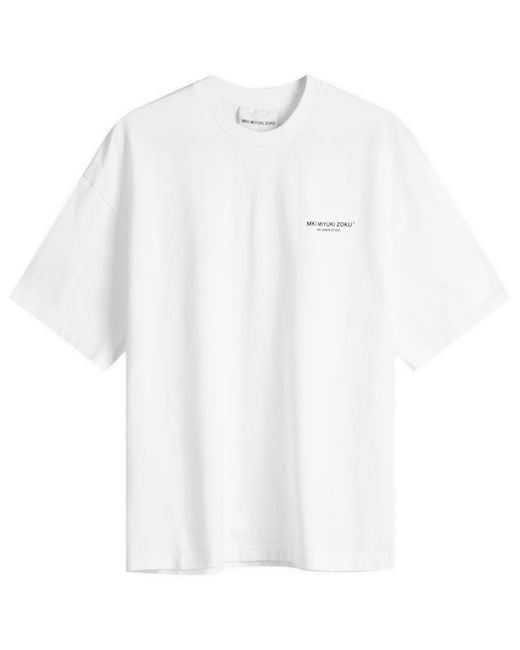 MKI Miyuki-Zoku White Design Studio T-Shirt for men