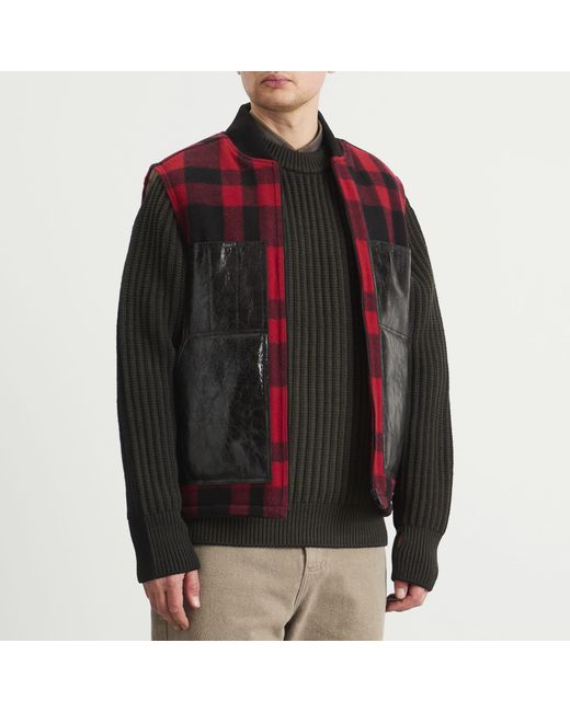 Junya Watanabe Red X Filson Wool Vest for men