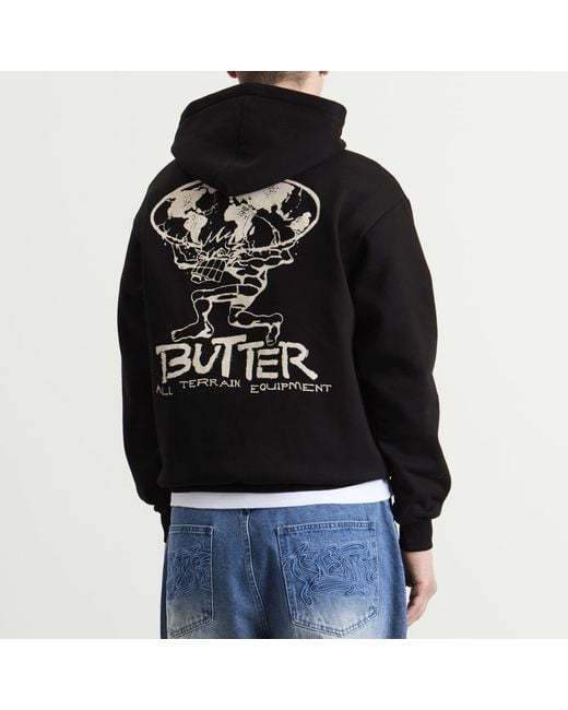 Butter Goods Black Terrain Hoodie for men