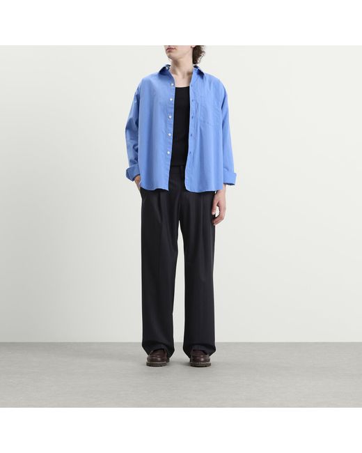NN07 Blue Kay Pleated Trousers for men