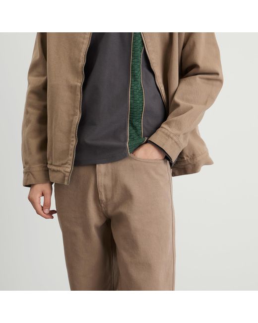 Palmes Brown Coarse Trousers for men