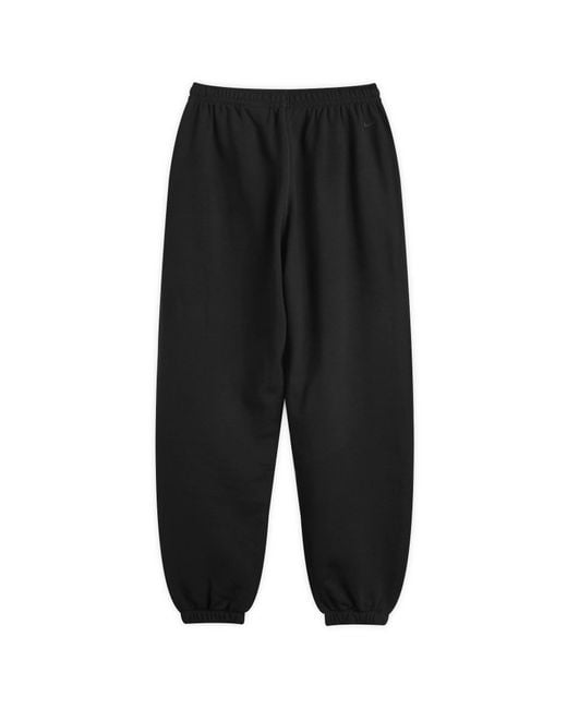 Nike Black Wool Classics Fleece Drawstring Pants