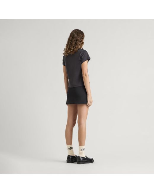 END. Black Compact Skort