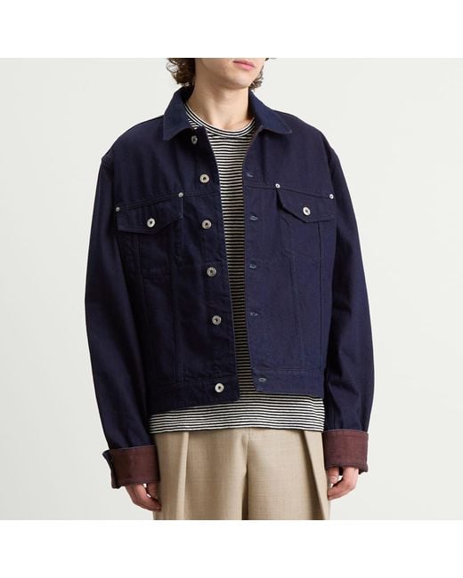 J.W. Anderson Blue Turn Up Cuff Jacket for men