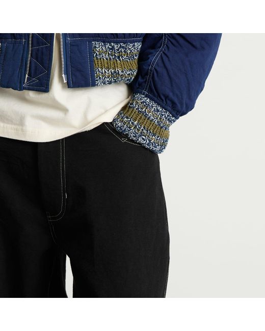 STORY mfg. Black Story Mfg Poetry Canvas Wonky-Wear Pants for men