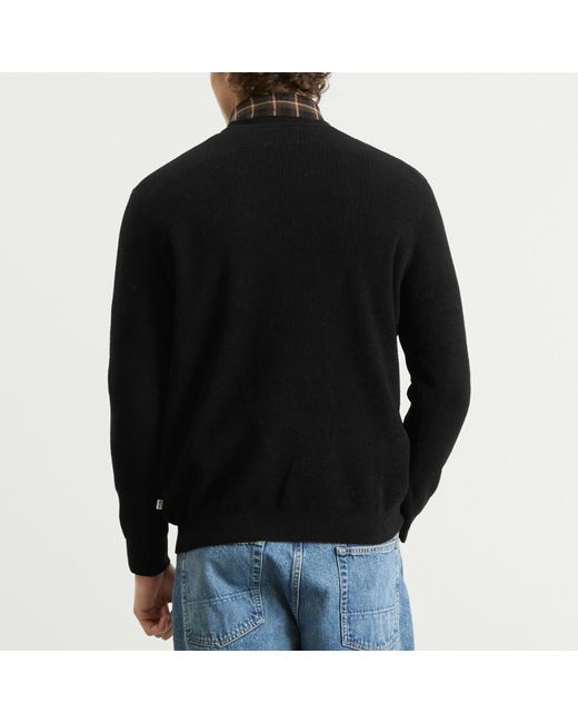 NN07 Black Danny Soft Crew Neck Sweater for men