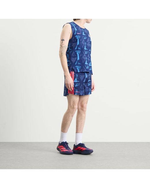 Adidas Originals Blue Adidas X Labrum Gel Shorts for men