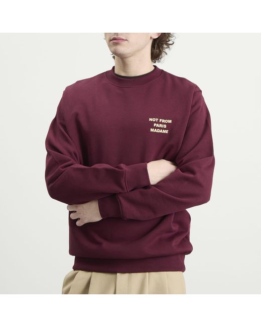 Drole de Monsieur Purple Drole De Monsieur Slogan Sweatshirt for men