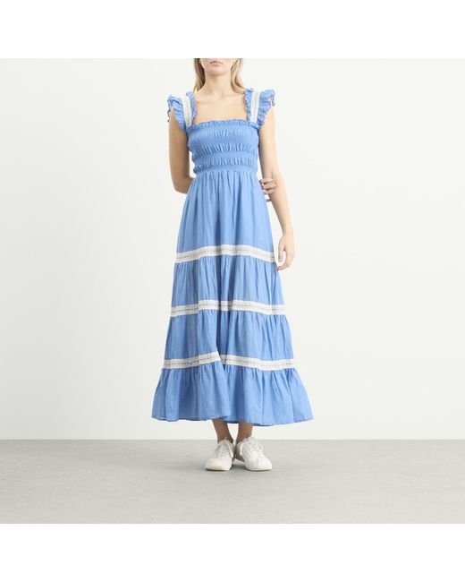 Rixo Blue Aubrie Dress