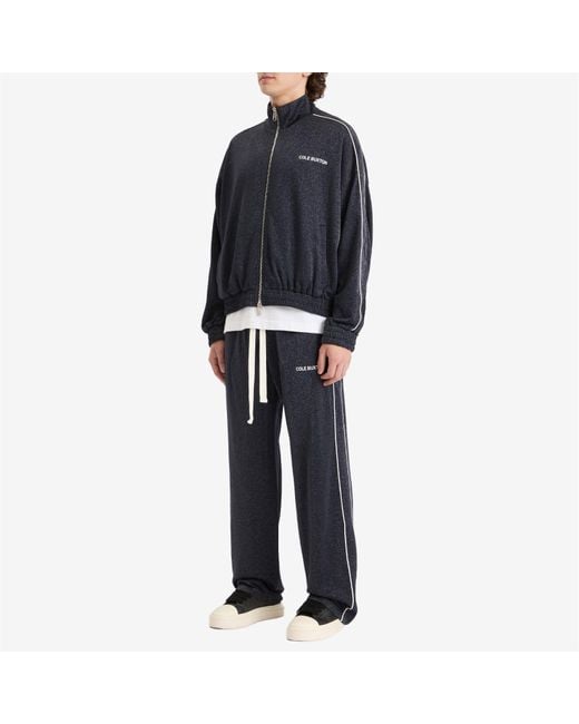 Cole Buxton Blue Glitter Piped Track Jacket for men