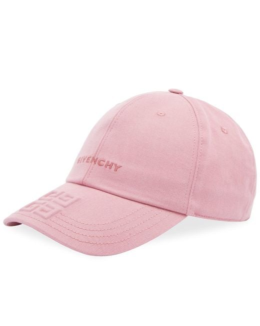 Givenchy Pink Debossed 4G Cap for men
