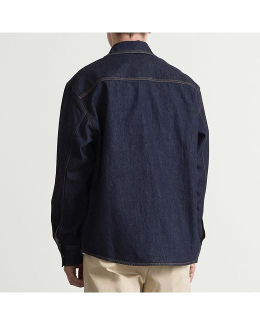 Casablanca Blue Raw Denim Shirt for men