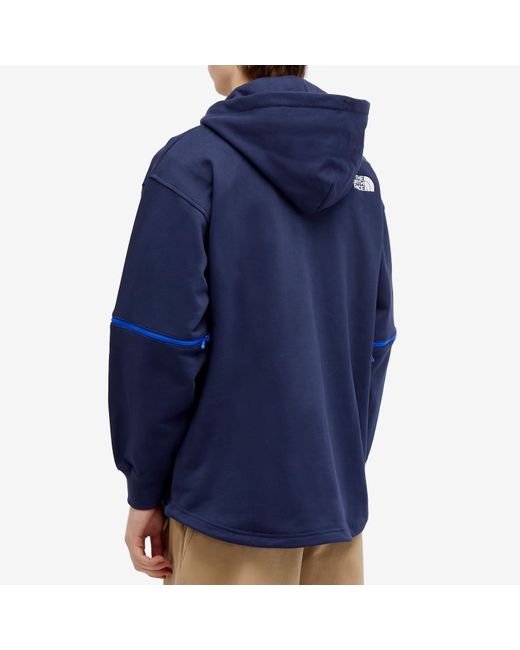 The North Face Blue Ue Hybrid Hooded Jacket for men