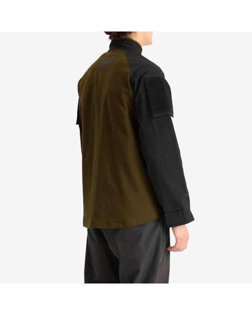 Umbro by Slam Jam Green Tactical Half Zip Sweat for men