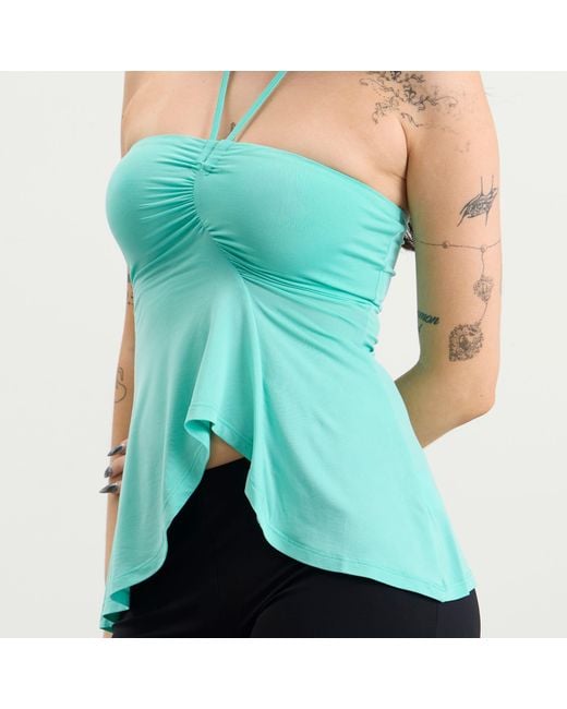 Peachy Den Green Nia Kylie Halter Top