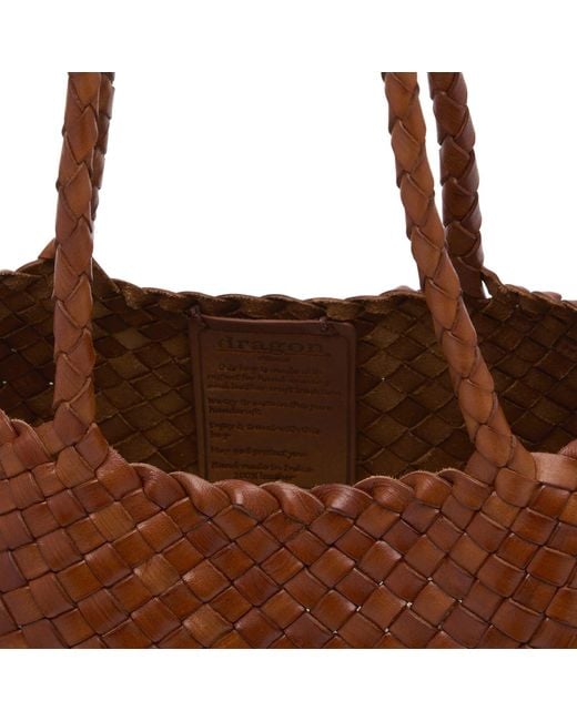 Dragon Diffusion Brown Santa Croce Large Bag