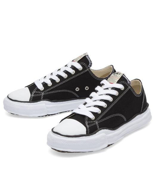 Maison Mihara Yasuhiro Black Peterson Original Sole Canvas Low Sneaker for men