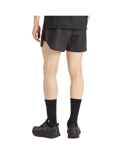 OVER OVER Black Track Short for men